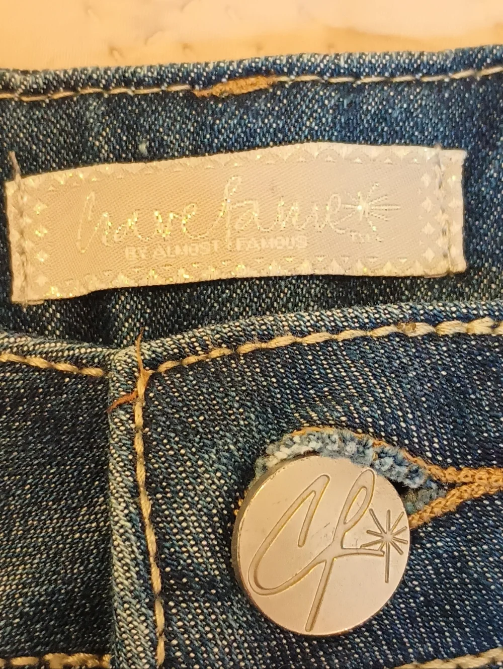 Almost‎ Famous Distressed Blue Denim Jeans 7